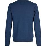 Dame - Merinould Sweatere Seven Seas striktrøje med merinould, Blue melange
