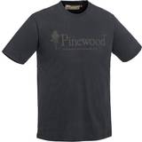 Pinewood Sort Overdele Pinewood Outdoor Life T-shirt - Grey/Black