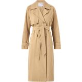 Selected Parkaer Tøj Selected Double-Tree Trench Coat - Cornstalk