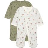 Babyer - Grøn Nattøj Pippi Pyjamasser 2-pak, Deep Lichen Green