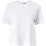 44 - Dame Overdele Selected Boxy T-shirt - Bright White