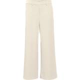 Object Polyester Bukser & Shorts Object Wide Trousers - Sandshell