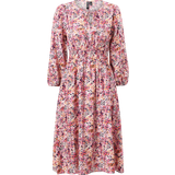 Multifarvet - Nylon Kjoler Pieces Bruna Midi Dress - Violet
