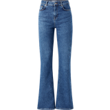 Selected Dame Jeans Selected Medium Wash High Leggings - Medium Blue Denim
