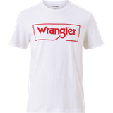 Wrangler Overdele Wrangler Logo Crew Neck T-shirt - White