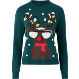 Only Turkis Overdele Only Xmas Sweater - Dark Green