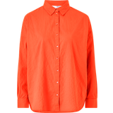 Selected Bomuld - Dame Skjorter Selected Oversized Skjorte orange