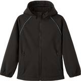PFC-fri vandafvisning - Softshell jakker Name It Alfa Softshell Jacket - Black (13200488)