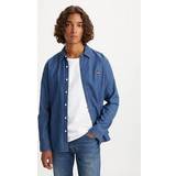 Levi's XS Skjorter Levi's Battery Housemark trøje med slank pasform Blå Indigo Stonewash