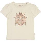 Wheat T-Shirt SS, Ladybug flower/Chalk