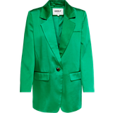 Only Dame Blazere Only Satin Blazer - Green/Jolly Green