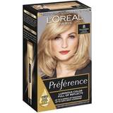 Solbeskyttelse Permanente hårfarver L'Oréal Paris Préférence #8 California Light Blonde