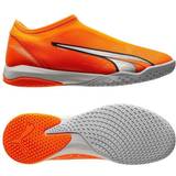 Orange Fodboldstøvler Puma Ultra Match Mid Laceless IT Supercharge Orange/Hvid/Blå Børn Indendørs (IC)