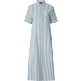 Lexington S Kjoler Lexington Skjortklänning Ines Blå