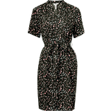 Object Ema Elise Floral Shirt Dress - Black
