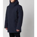 Mackage Men's Edward Down Coat With Removable Hooded Bib Navy 46/XXL
