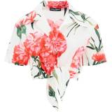 42 - Grøn - XXS Overdele Dolce & Gabbana Carnation Print Shirt
