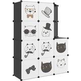 Animals - Stål Opbevaring vidaXL Cube Storage Cabinet for Kids Black