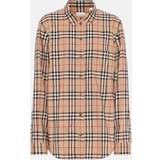 Burberry Ternede Overdele Burberry Button Down Collar Vintage Check Cotton Shirt