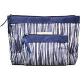 Blå - Indvendig lomme Toilettasker & Kosmetiktasker Gillian Jones Karen Cosmetic Bag 2 Set - Santorini