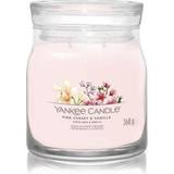 Yankee Candle Pink Lysestager, Lys & Dufte Yankee Candle Rumdufte stearinlys Pink Cherry & Vanilla 368 Duftlys