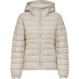Only Polyamid Overtøj Only Short Quilted Jacket - Gray/Pumice Stone