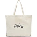 Tommy Hilfiger Dame Tote Bag & Shopper tasker Tommy Hilfiger Canvas Logo Tote NATURAL CANVAS One Size
