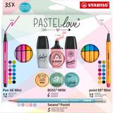 Stabilo Farveblyanter Stabilo Pastel Love, sæt med 35 ass. penne Fjernlager, 4-5 dages levering