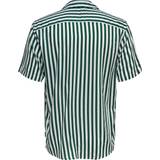 Grøn - Hør - V-udskæring Tøj Only & Sons Skjorte 'Wayne' grøn