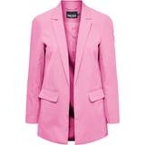 Dame - Skjortekrave Blazere Pieces Bossy Blazer - Light Pink