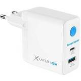 Xlayer Batterier & Opladere Xlayer 65W Power Saver USB Typ C Wall Charger White