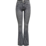 Grå - XS Jeans Only Onlblush Mid Flared Jeans - Grey Denim