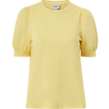 Vero Moda Dame - Gul T-shirts & Toppe Vero Moda Vmkerry 2/4 O-Neck Top Vma Noos T-Shirts Lemon Meringue