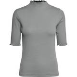 Grøn - L - Polokrave Overdele Vero Moda Slim Fit Turtle Neck T-shirt