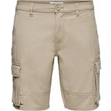 Brun - Herre - XXL Shorts Only & Sons Regular Fit Shorts