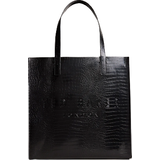 Håndtag - Imiteret læder Håndtasker Ted Baker Croccon Large Icon Shopper Bag - Black