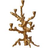 Aluminium - Guld Lysestager, Lys & Dufte Polspotten Apple Tree Lysestage 53cm