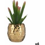 Guld Kunstige planter Ibergarden Dekorativ Keramik Gylden Kaktus Kunstig plante