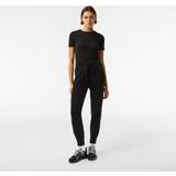 Lacoste Dame Bukser & Shorts Lacoste Women's Two-Ply Trackpants Black