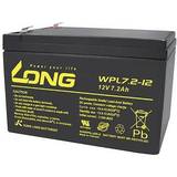 Batterier 12v 7.2 ah Long WPL7.2-12 Blybatteri 12 V 7.2 Ah Blyfle.
