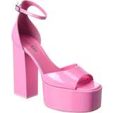 37 - Syntetisk Højhælede sko Paris Texas Pink Tatiana Heeled Sandals Flamingo IT