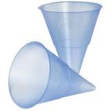 Papstar STARPAK Kunststoff-Spitzbecher, blau-transparent, 115 ml