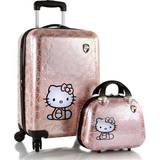 Hvid Kuffertsæt Kitty Luggage Beauty Case Set 21 Sided Expandable Spinner Luggage 2