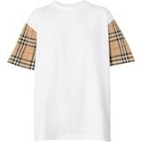 Burberry Dame T-shirts & Toppe Burberry Vintage Check T-shirt - White