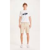 Knowledge Cotton Apparel Bukser & Shorts Knowledge Cotton Apparel Chuck Regular Chino Poplin Shorts - Light feather gray