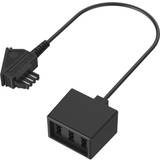 Hama Kabelclips & Fastgøring Hama Phone Cable [1x TAE-F plug 3x TAE-NFN socket] Black