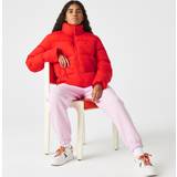 Lacoste Dame Overtøj Lacoste Women's Collapsible Taffeta Padded Jacket Red