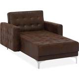 Beliani Chaise longue brown Sofa