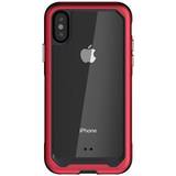 Ghostek Mobiltilbehør Ghostek iPhone XS Max Clear Case for Apple iPhone X XR XS Atomic Slim (Red)