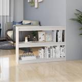 Fyr - Hvid Hylder vidaXL white, 100 Pinewood Cabinet/Room Divider Book Shelf